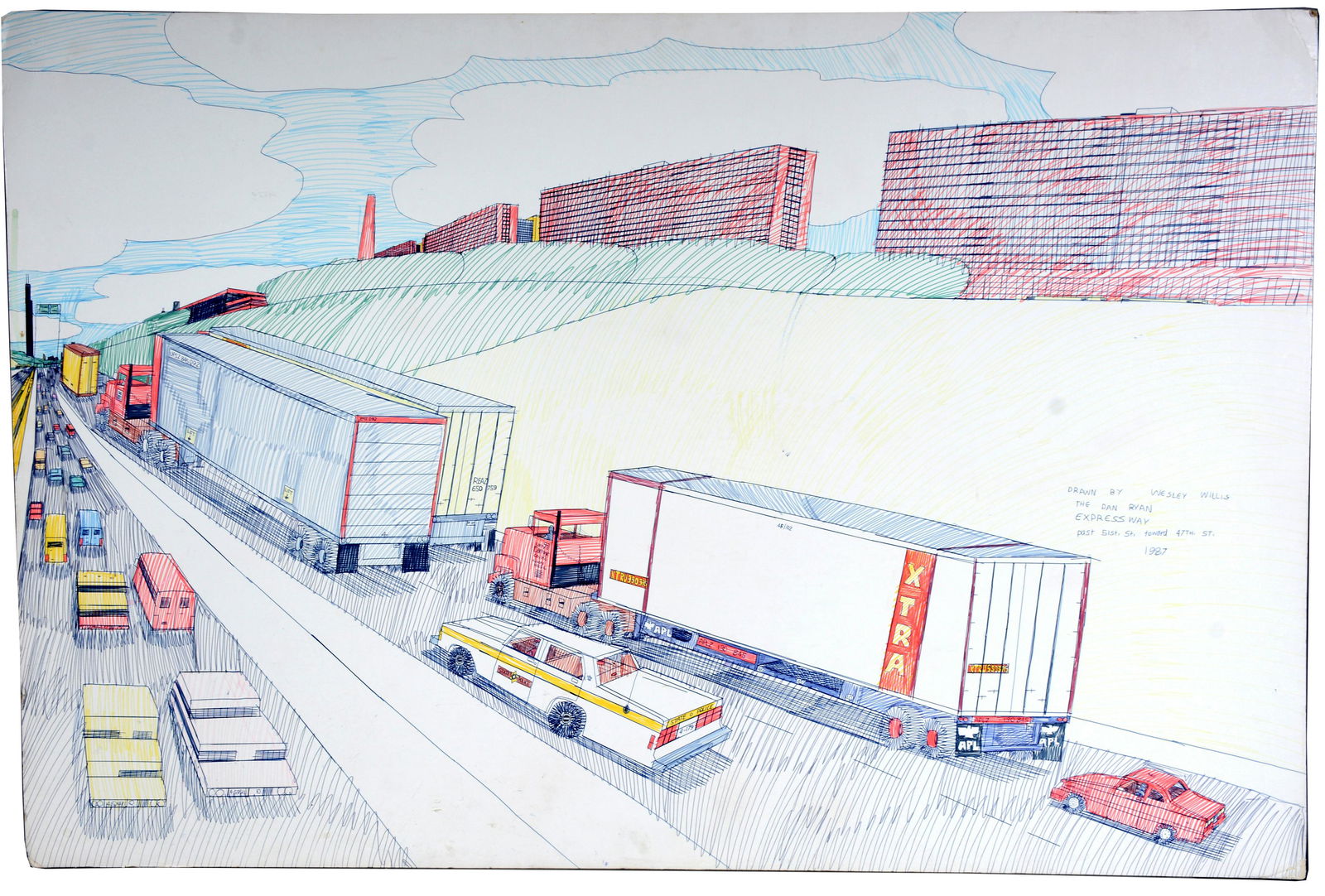 Wesley Willis. The Dan Ryan Expressway. (1 of 4)