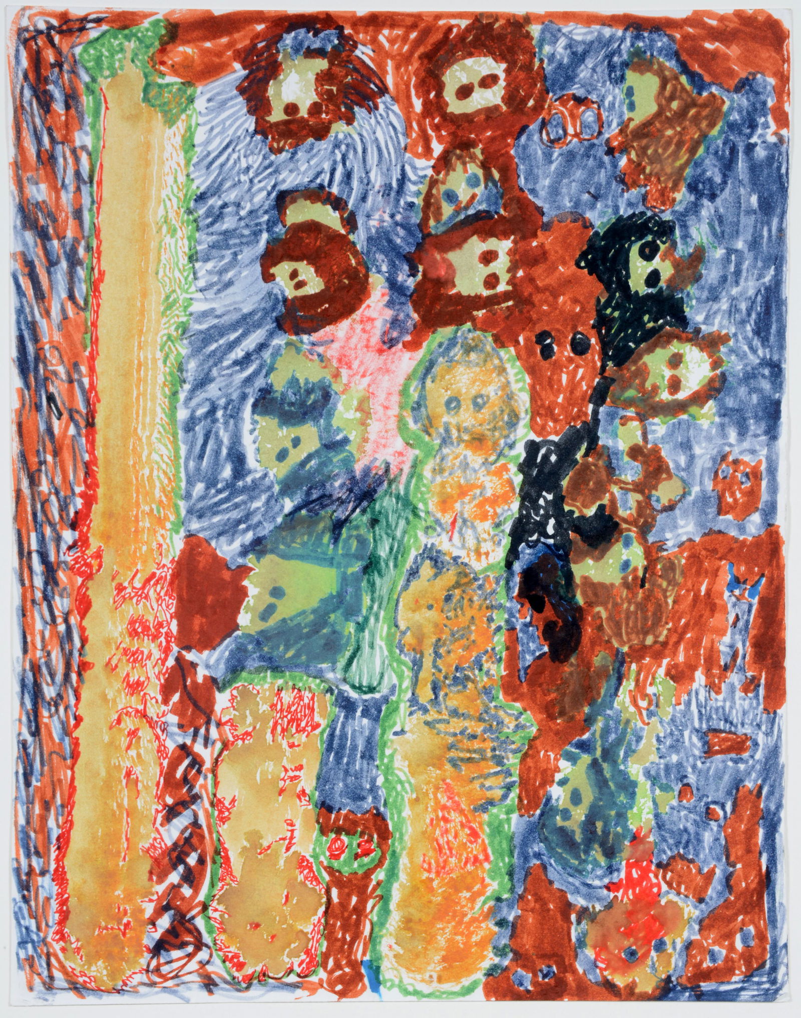 J.B. Murry. Spirits Among Colorful Background. (1 of 3)