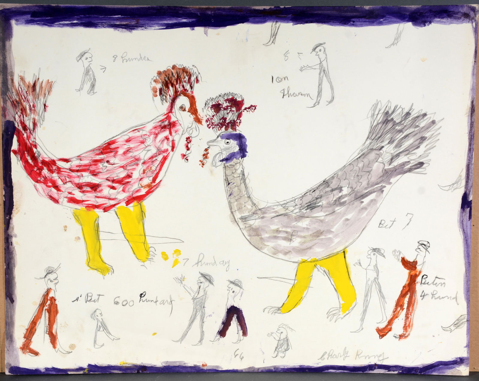 Charlie Kinney. Betting On A Chicken Fight. (1 of 4)