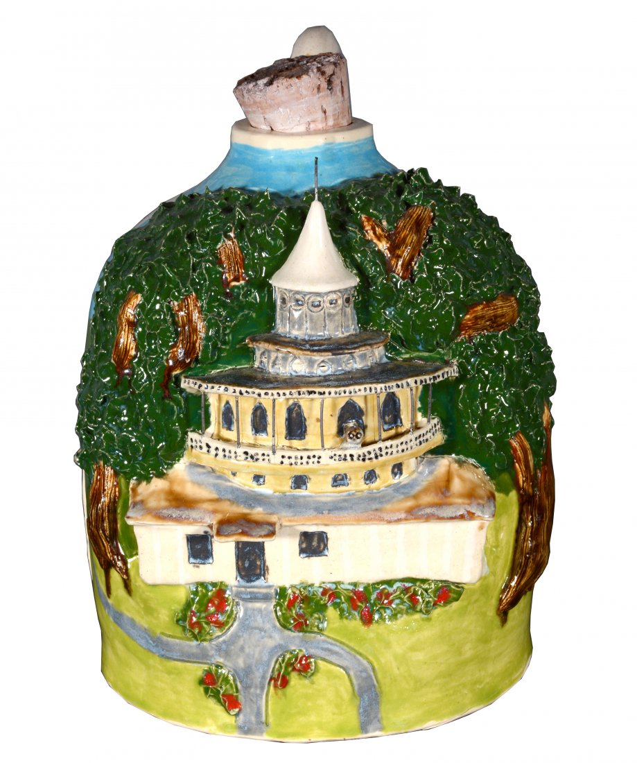 C. Larry Wilson. World Folk Art Church Jug. (1 of 5)