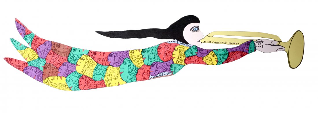 Howard Finster. Trumpeting Angel. (1 of 4)