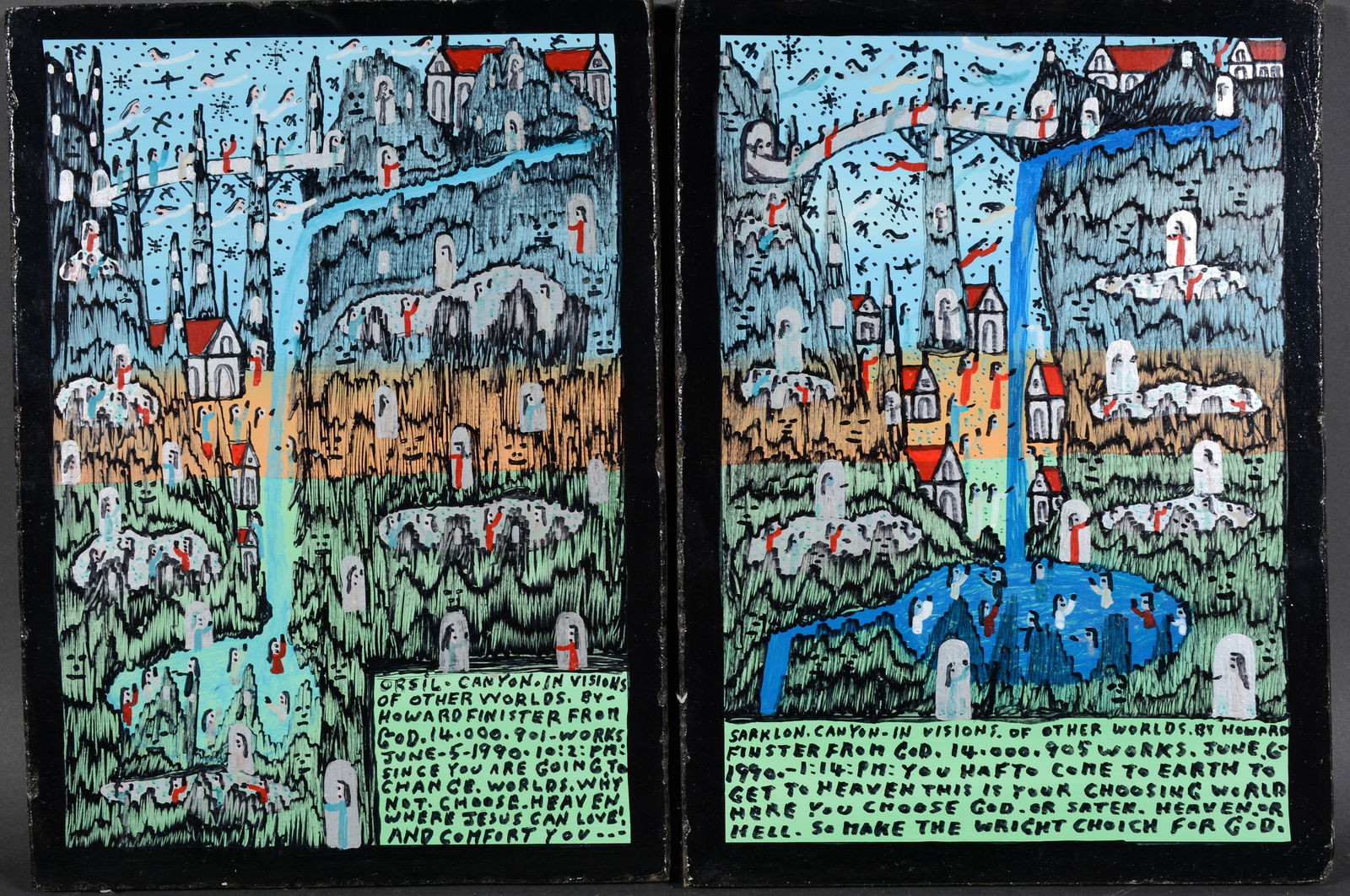 Howard Finster. Orsil & Sarklon. (1 of 4)
