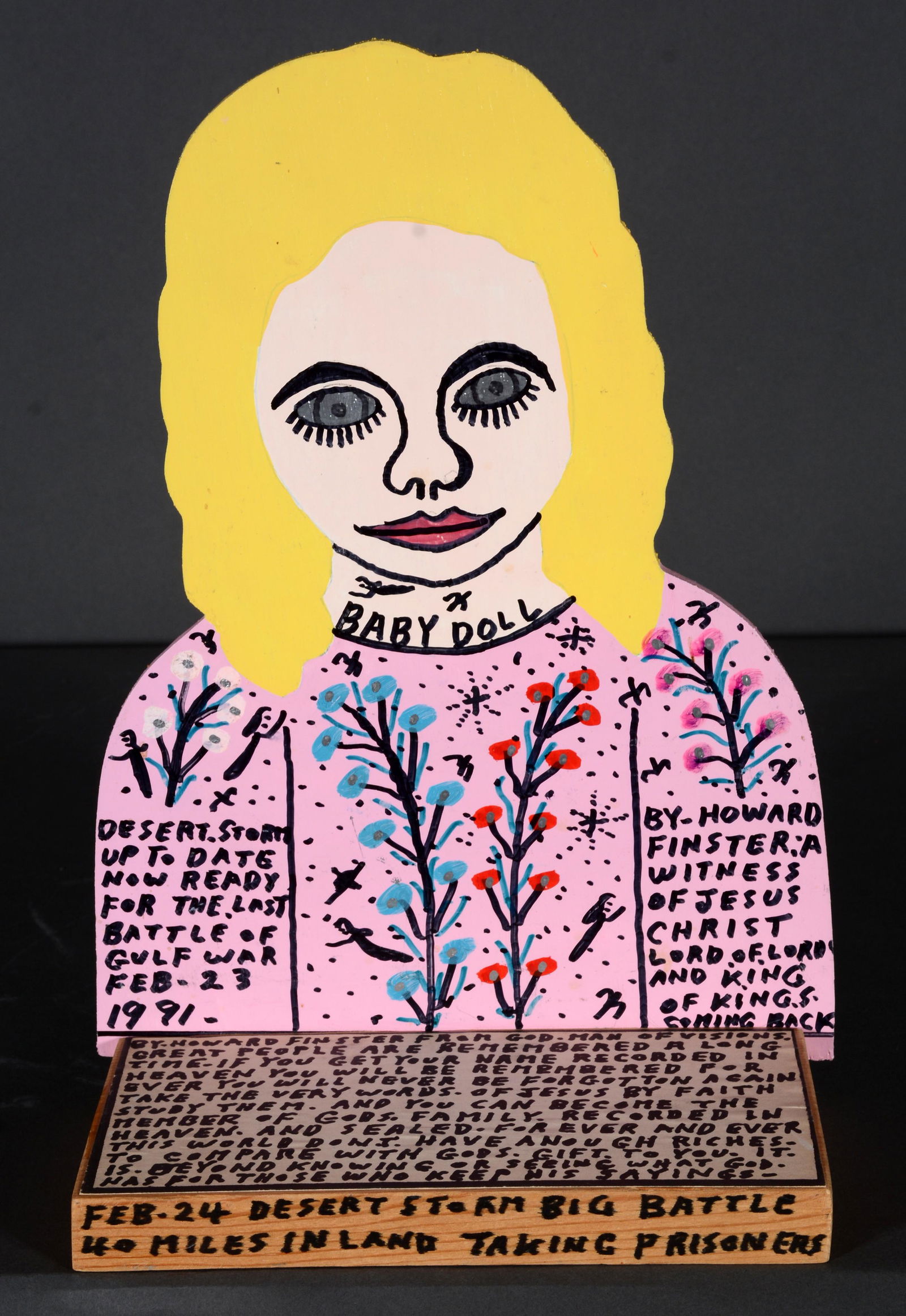 Howard Finster. Baby Doll. (1 of 3)