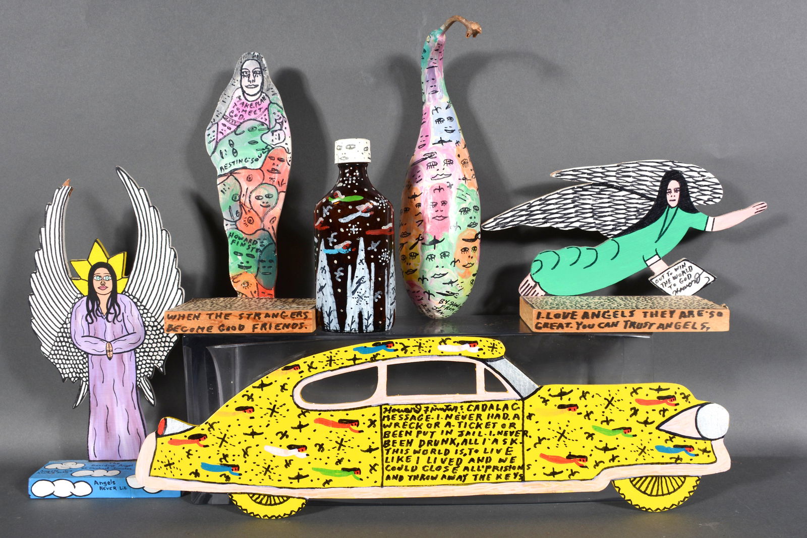 Howard Finster & Michael Finster. Six Unique Artworks. (1 of 4)