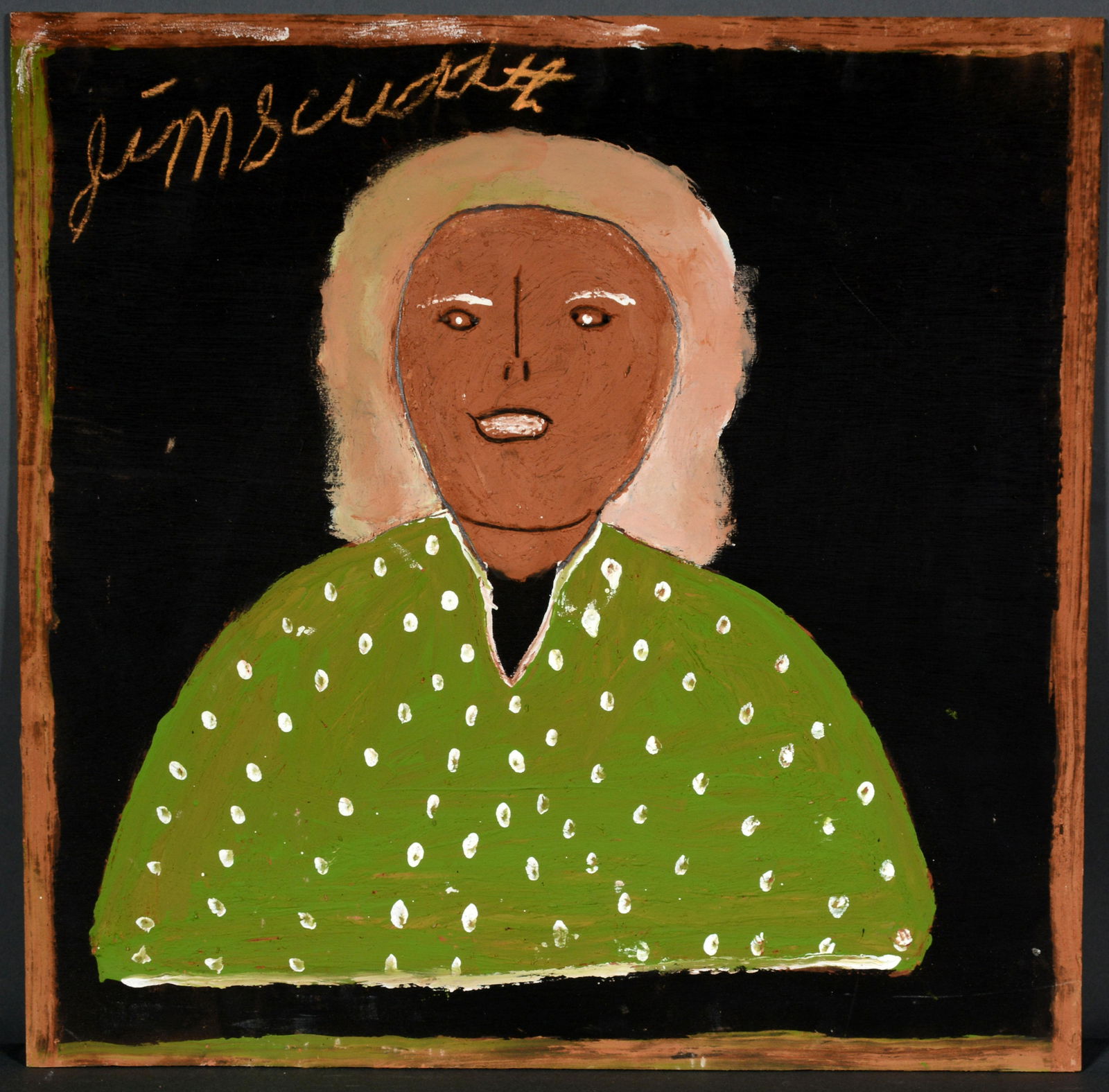 Jimmy Lee Sudduth. Lady In Green. (1 of 1)