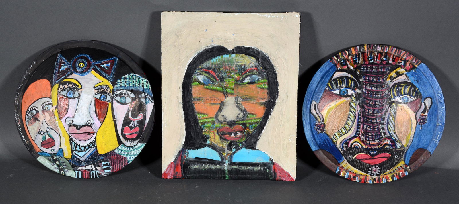 Anne Grgich. 2 Glass Bowls & Portrait. (1 of 1)