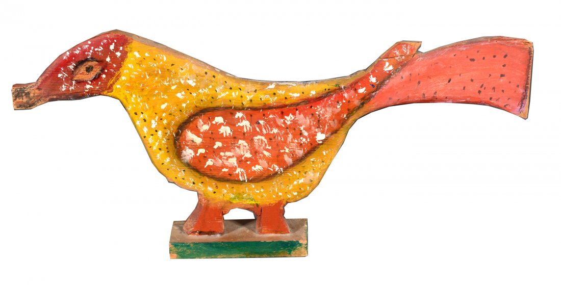 William Dawson. Dbl-Sided Colorful Bird. (1 of 3)
