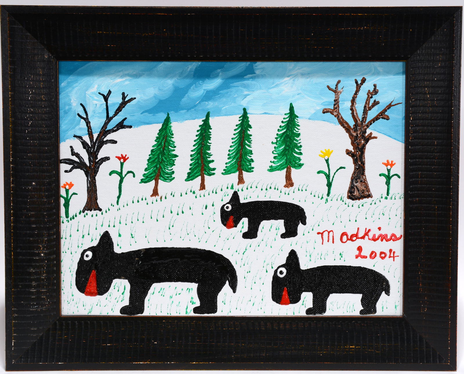 Minnie Adkins. Bears In The Snow. (1 of 1)