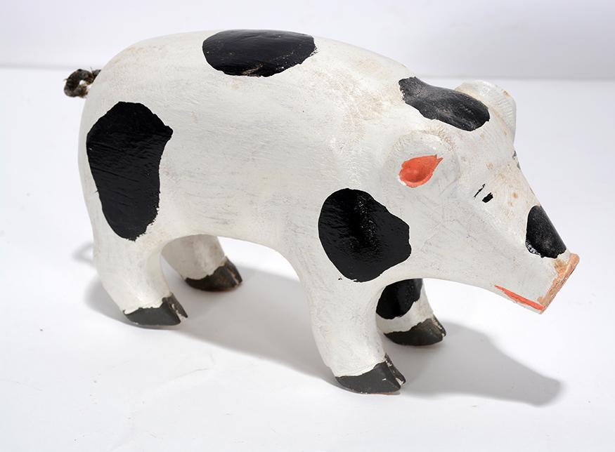 Miles Carpenter. Small Painted Pig. (1 of 4)