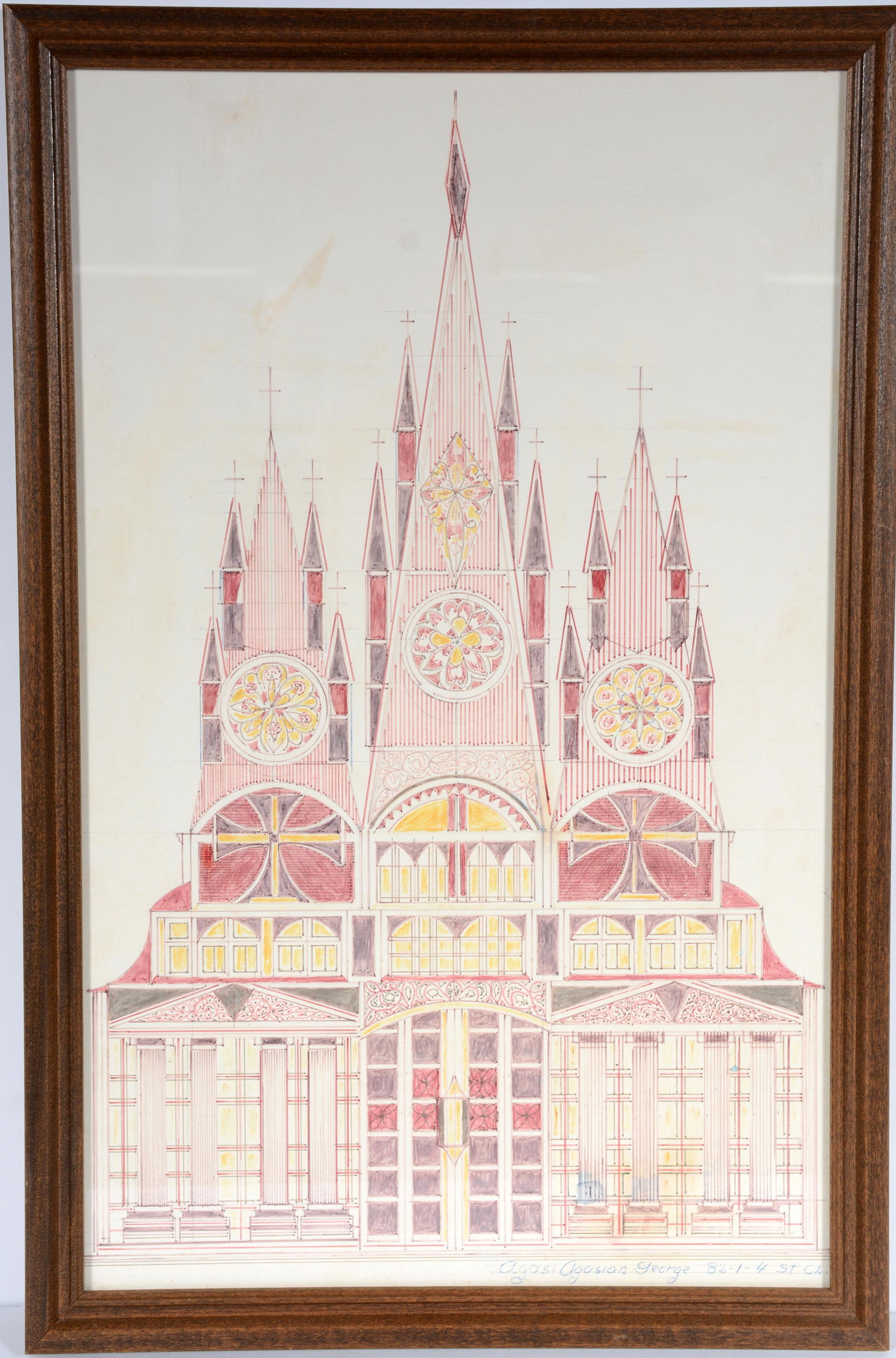 Agasi George Agassian. Tall Gothic Cathedral. (1 of 3)