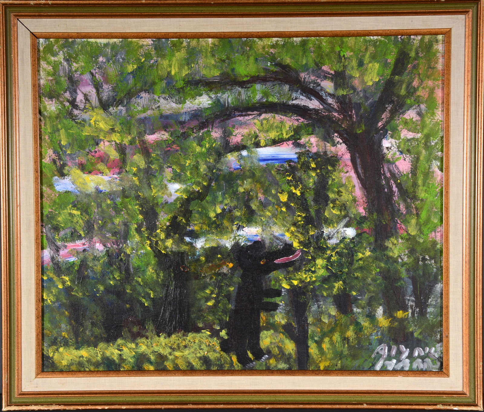 Alyne Harris. Black Bear In Forest. (1 of 1)