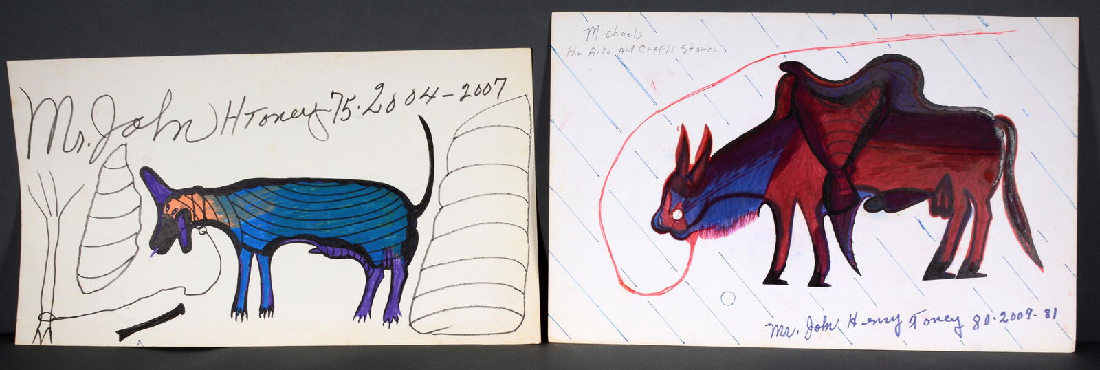 John Henry Toney. Dog and Bull. (1 of 2)