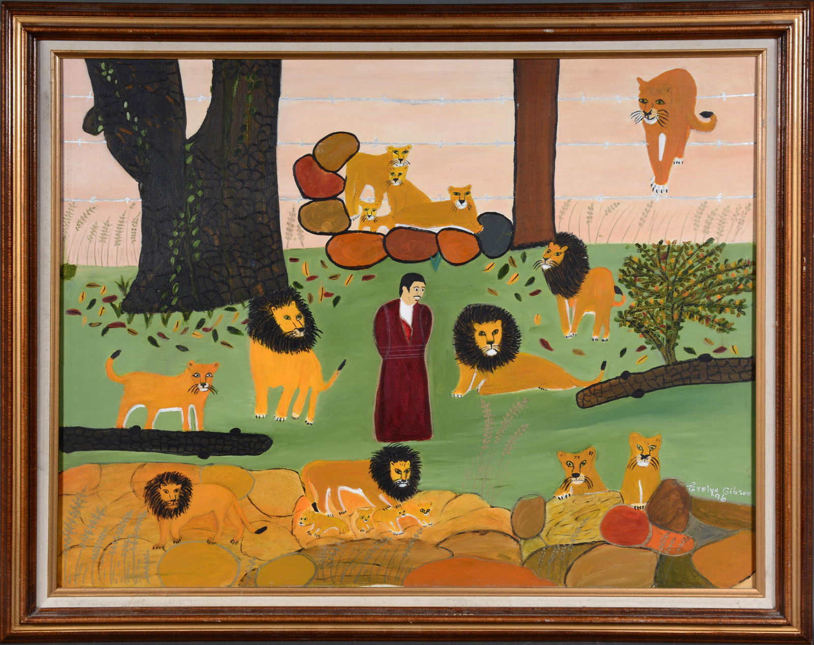 Evelyn Gibson. Daniel In Lion's Den. (1 of 2)