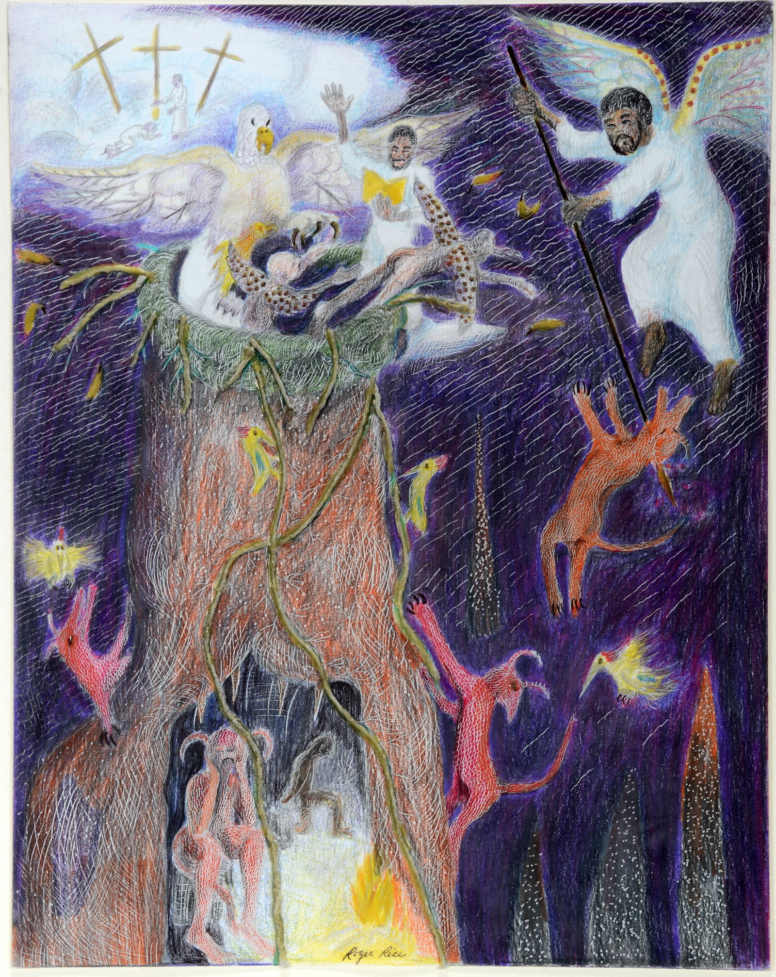 Roger Rice. Eagle Stirs Her Nest. (1 of 4)