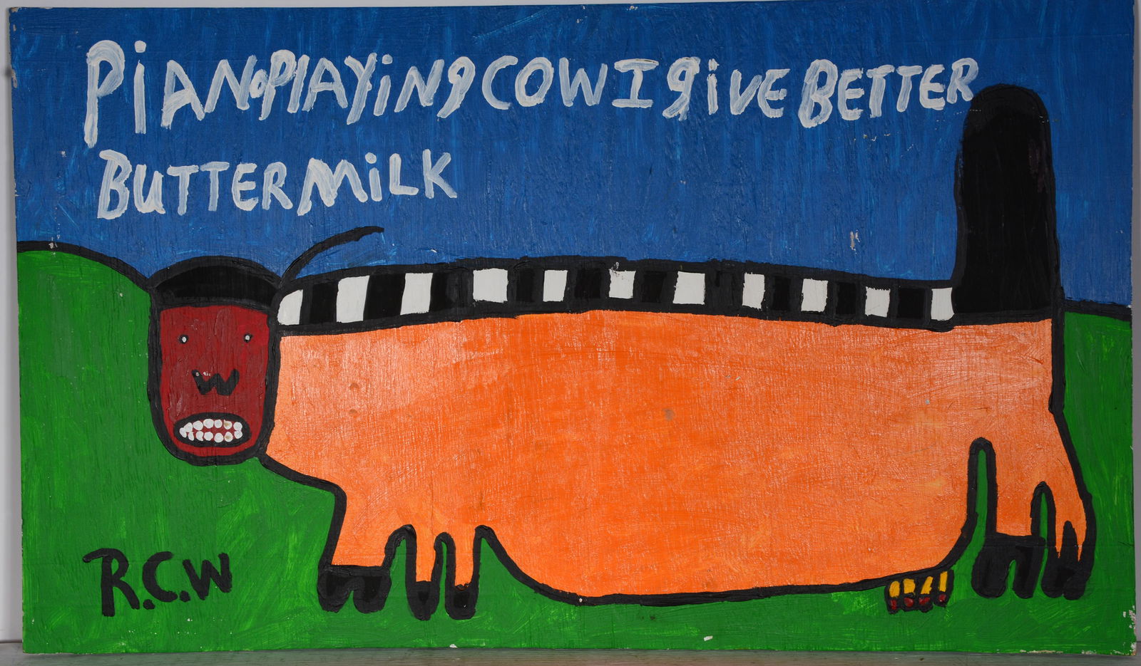 Ruby Williams. Piano Playing Cow. (1 of 1)