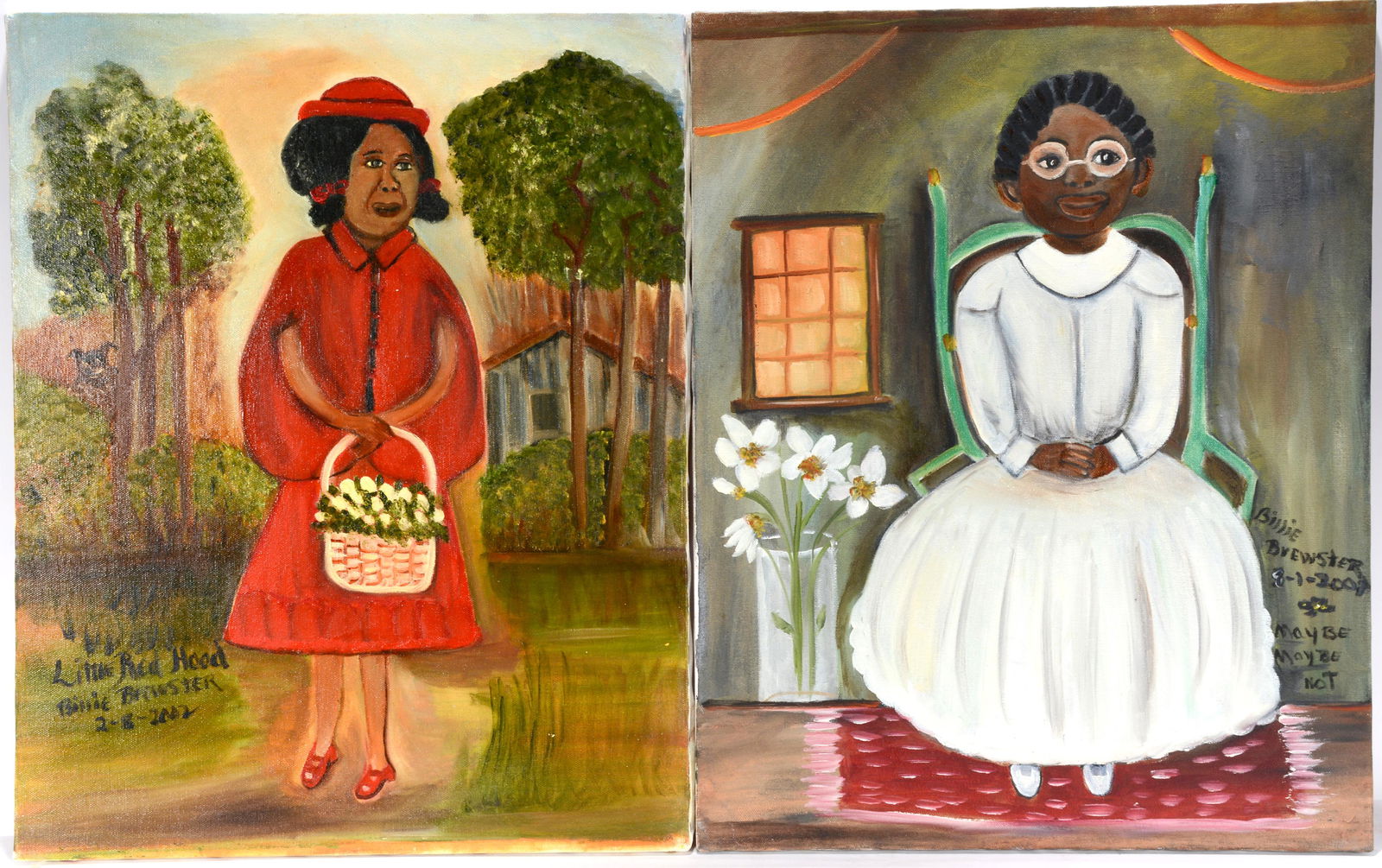 Billie Brewster. Women In Red & White. (1 of 1)