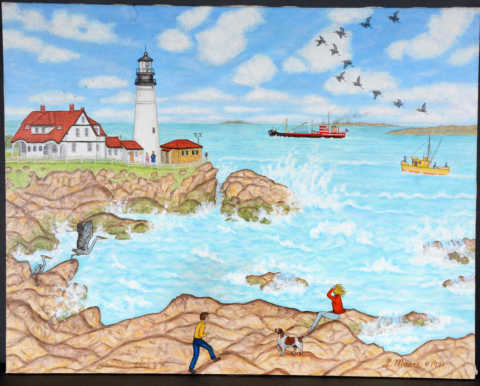 Lynda Mears. Light House Scene. (1 of 2)