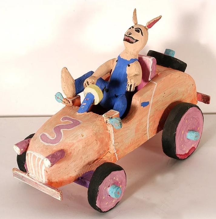 Delbert Buck. Rabbit Car Race. (1 of 3)