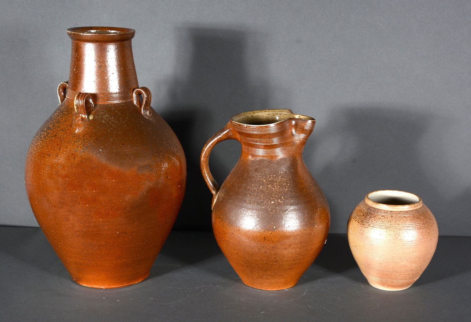 Mark Hewitt. Three Pottery Pieces. (1 of 3)