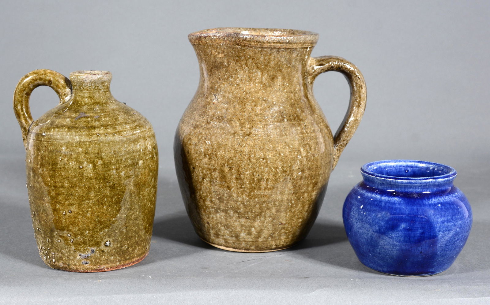 Edwin Meaders & Family. Jug, Pitcher & Vase. (1 of 2)