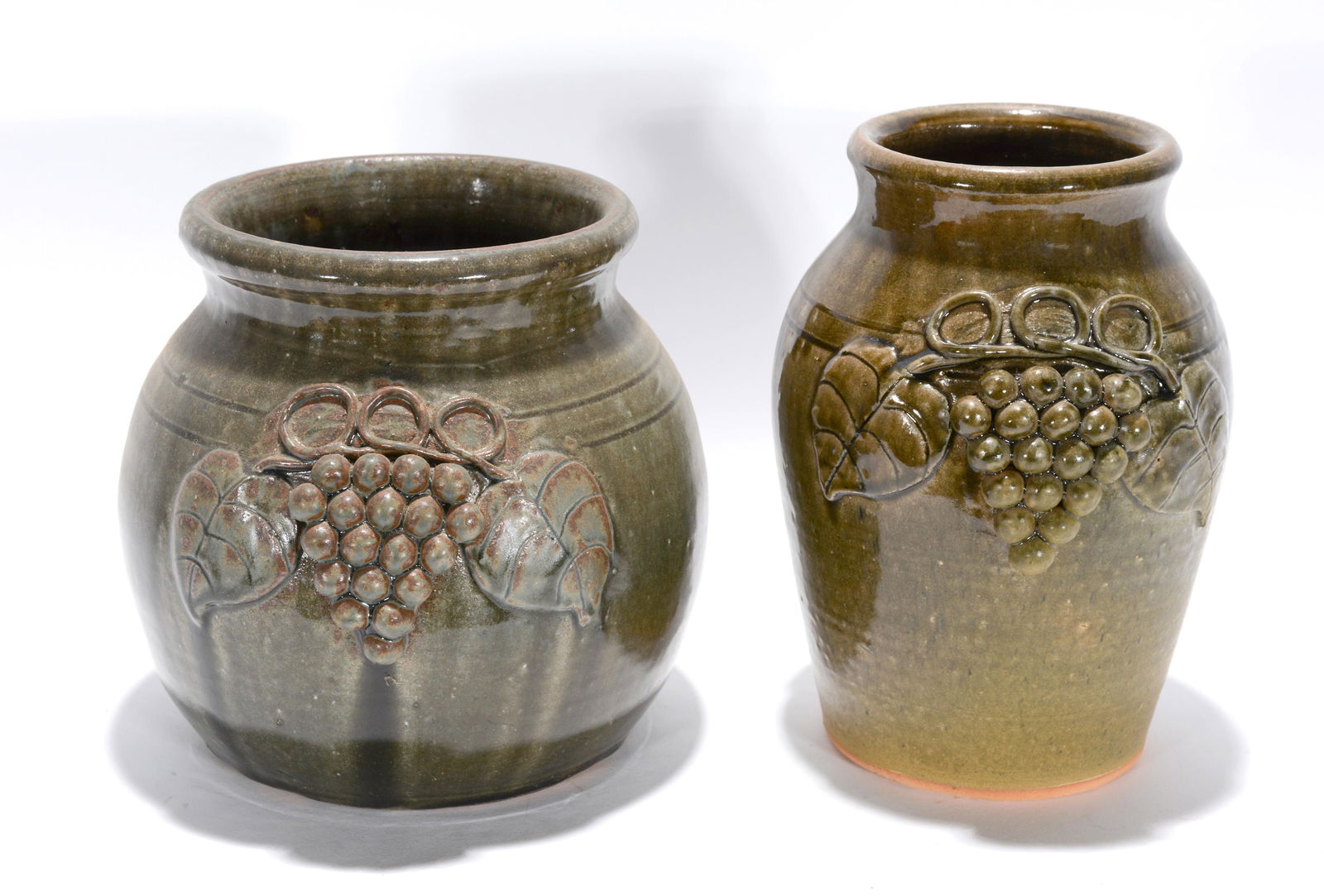 John Meaders. Grape Decorated Pots. (1 of 3)