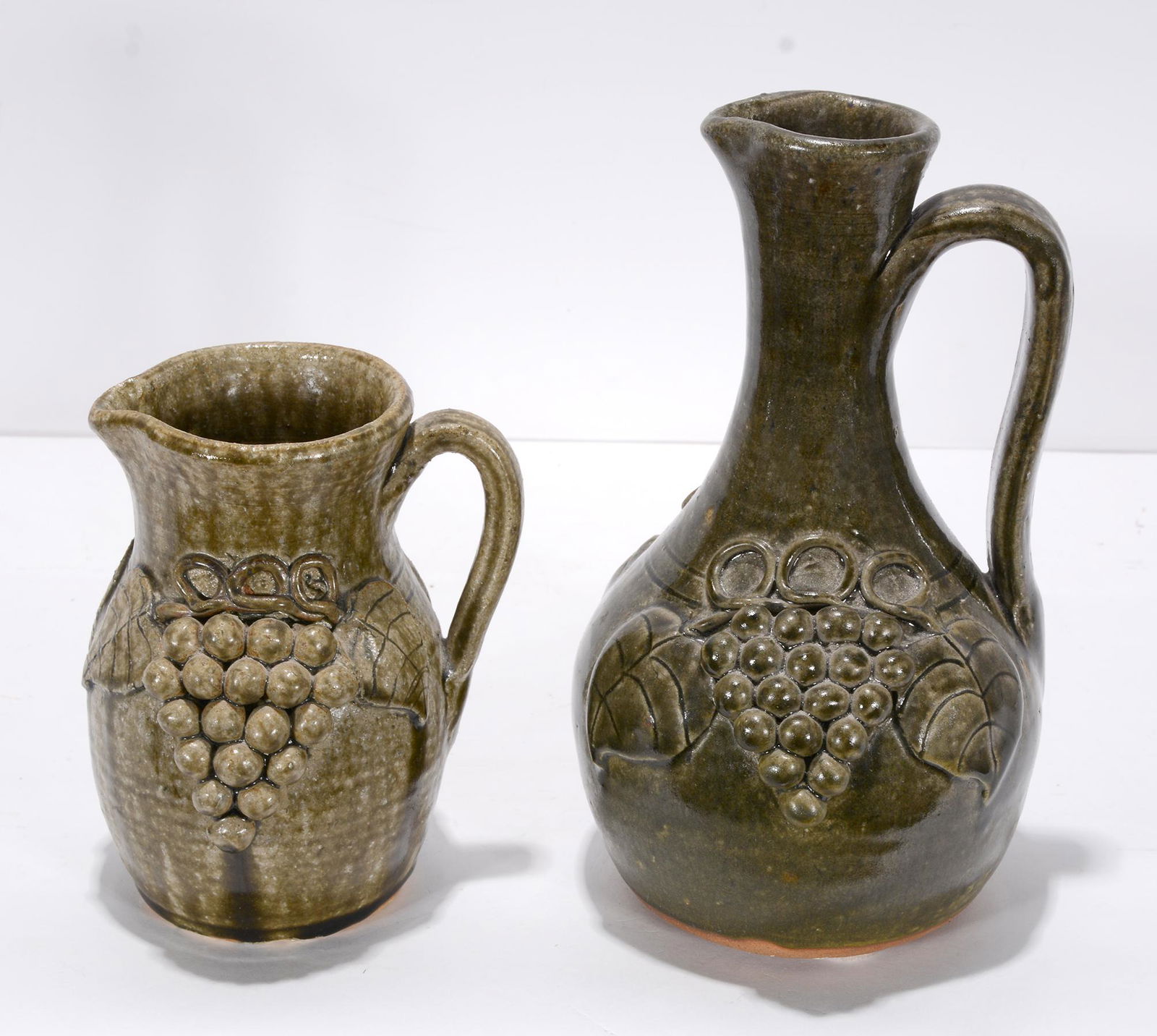 John Meaders. Grape Decorated Pitchers. (1 of 3)