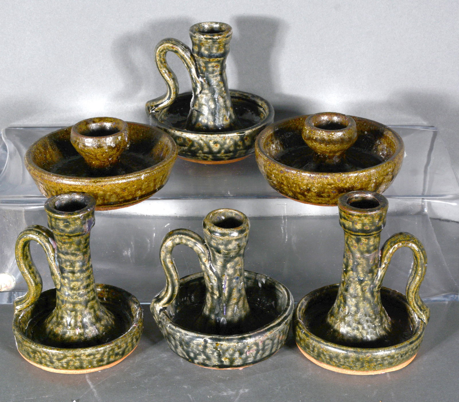 Lanier & C.J. & Billie Meaders. 6 Candle Stick Holders. (1 of 2)