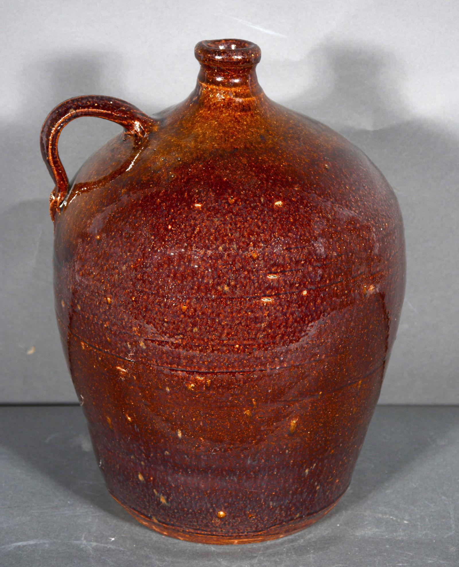 Eric Hewell. 3 Gallon Brown Jug. (1 of 3)