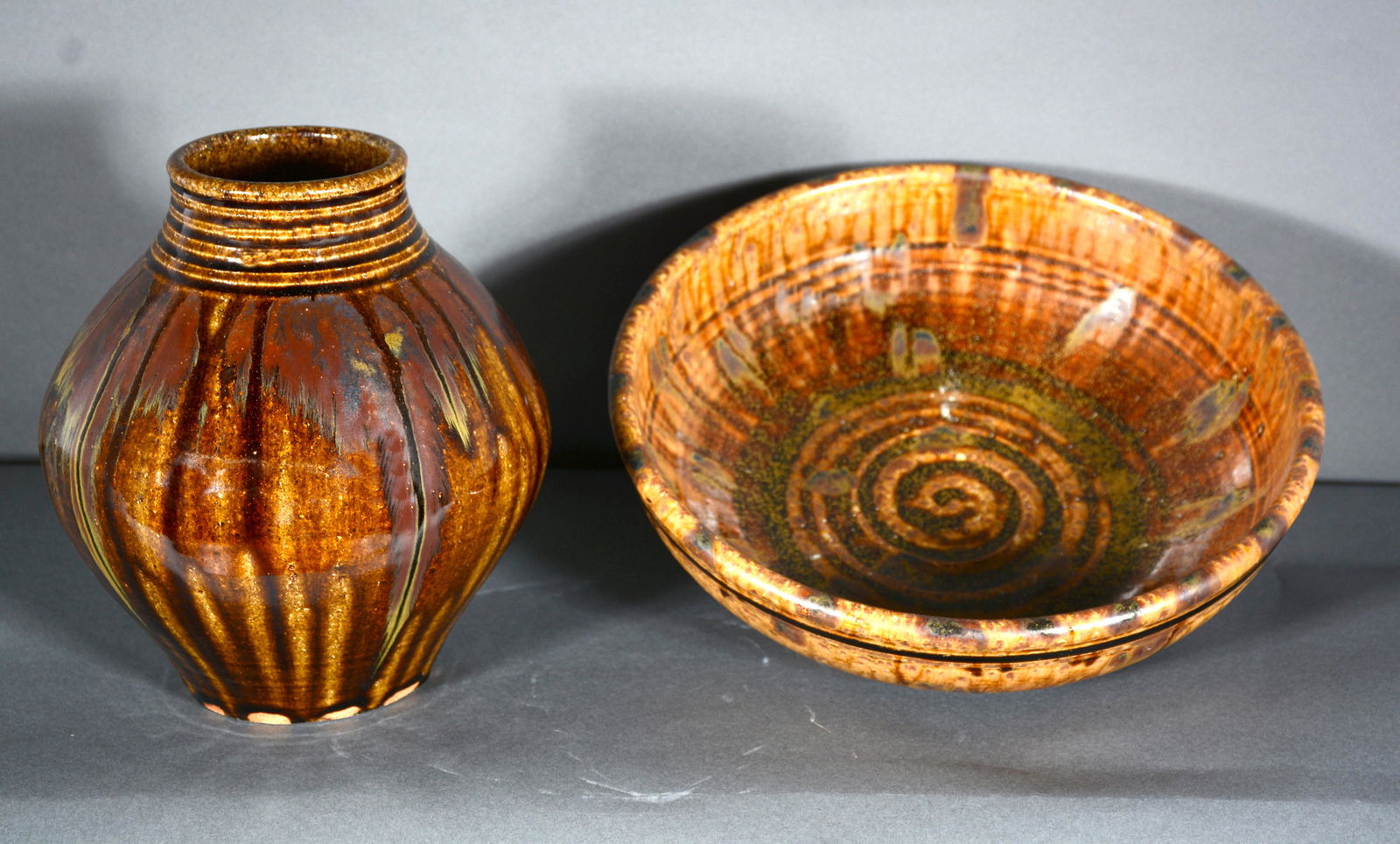 Kim Ellington. Bowl and Vase. (1 of 2)