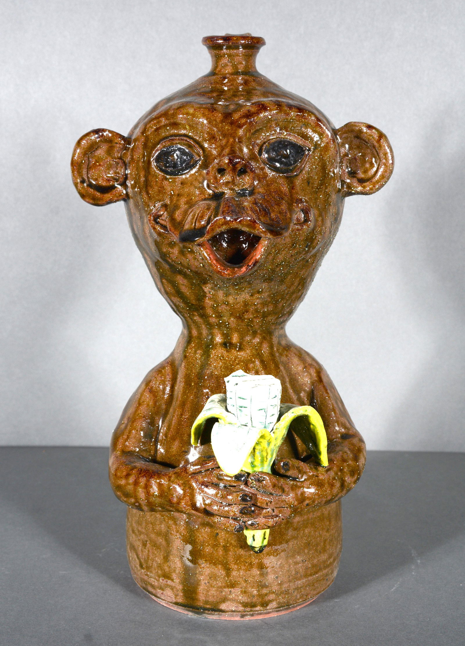 Albert Hodge. Monkey With Banana Jug. (1 of 5)