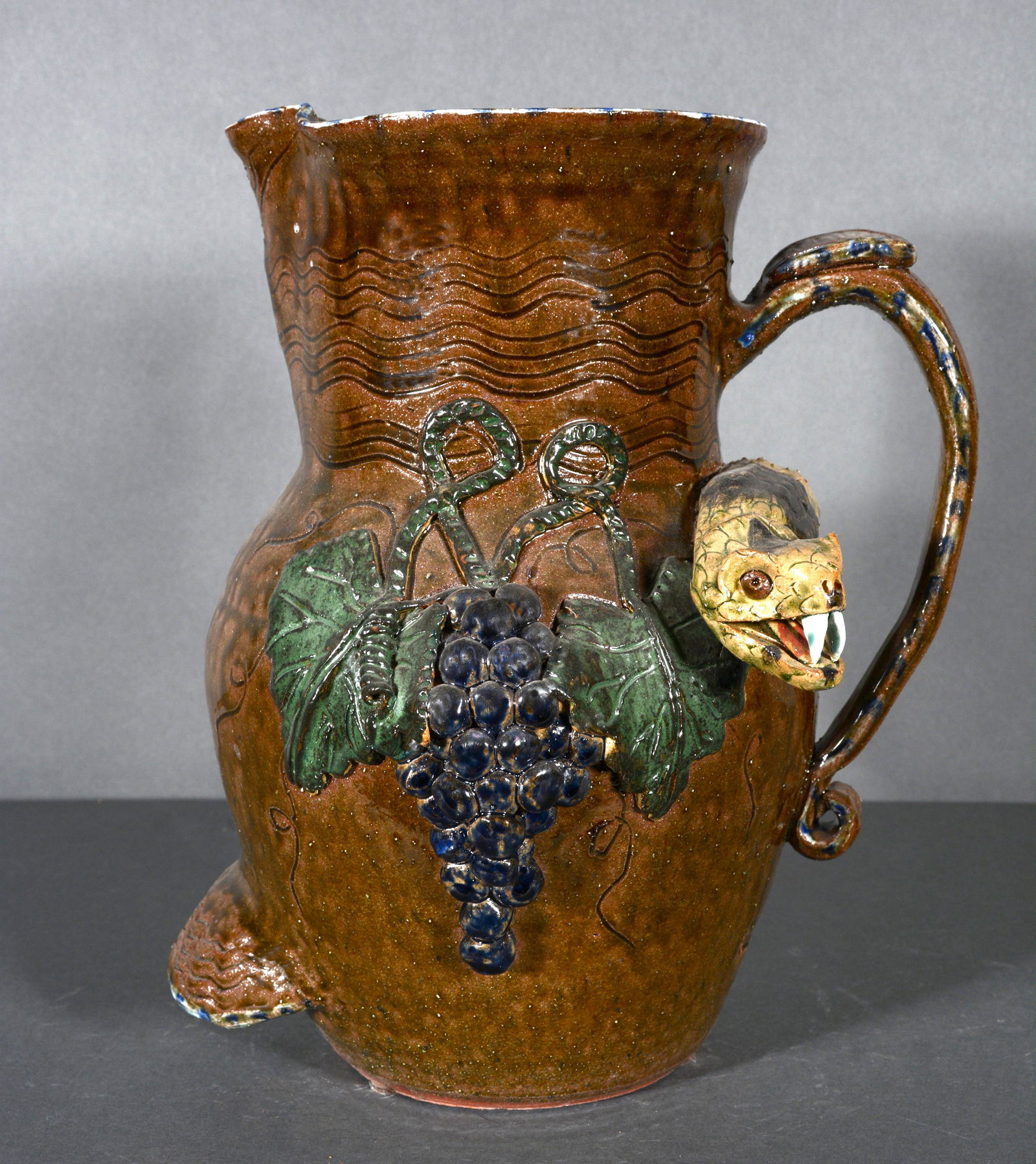 Albert Hodge. Pitcher With Snake & Grapes. (1 of 5)