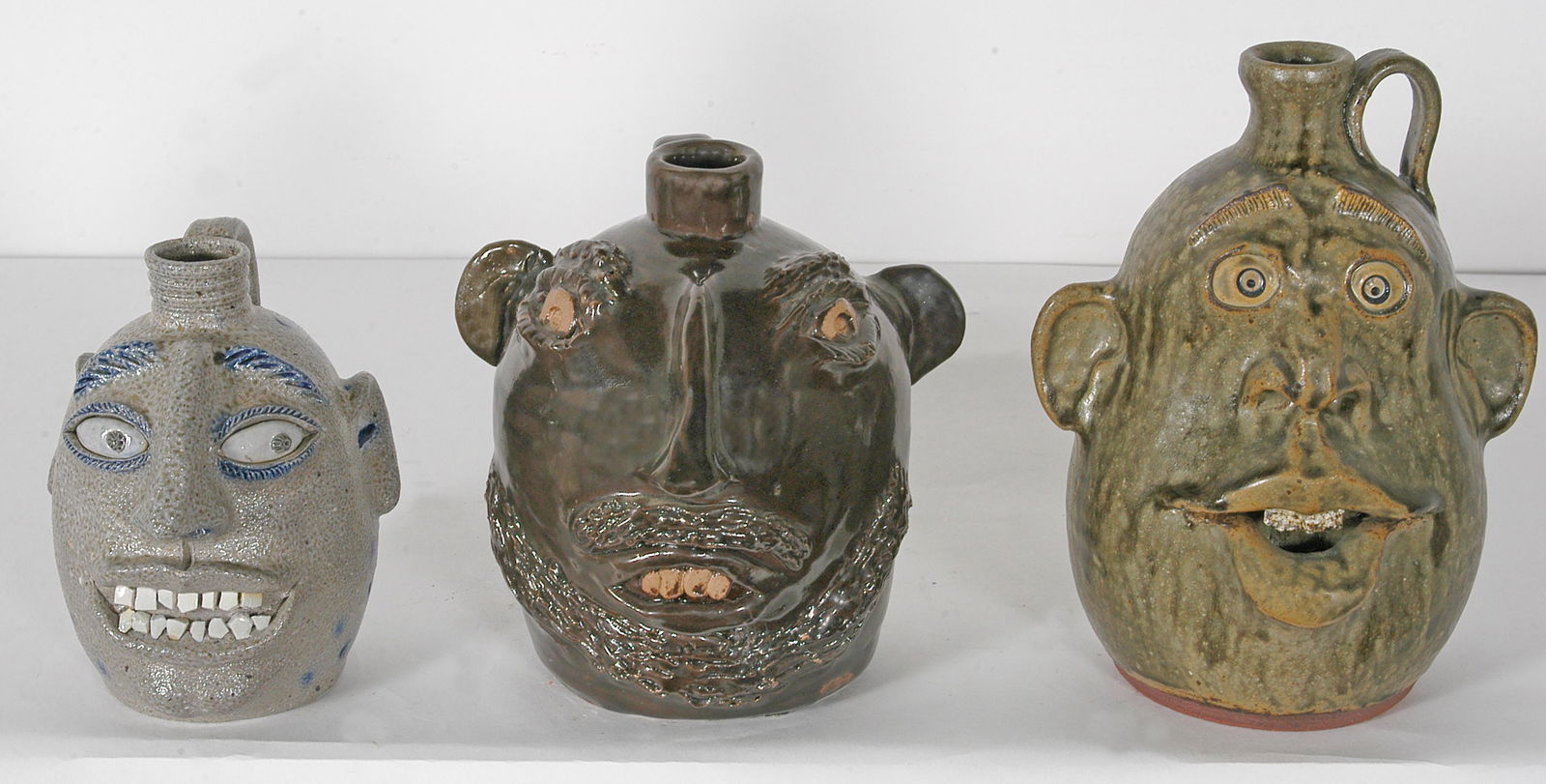 Hussey, Brown, Crocker. Three Mini Jugs. (1 of 1)