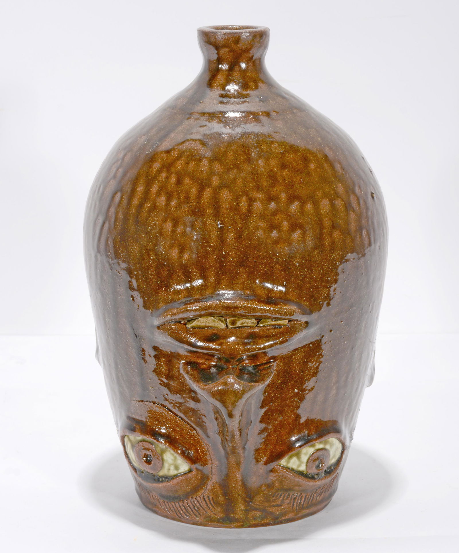 Charlie West. Upside-Down Face Jug. (1 of 2)