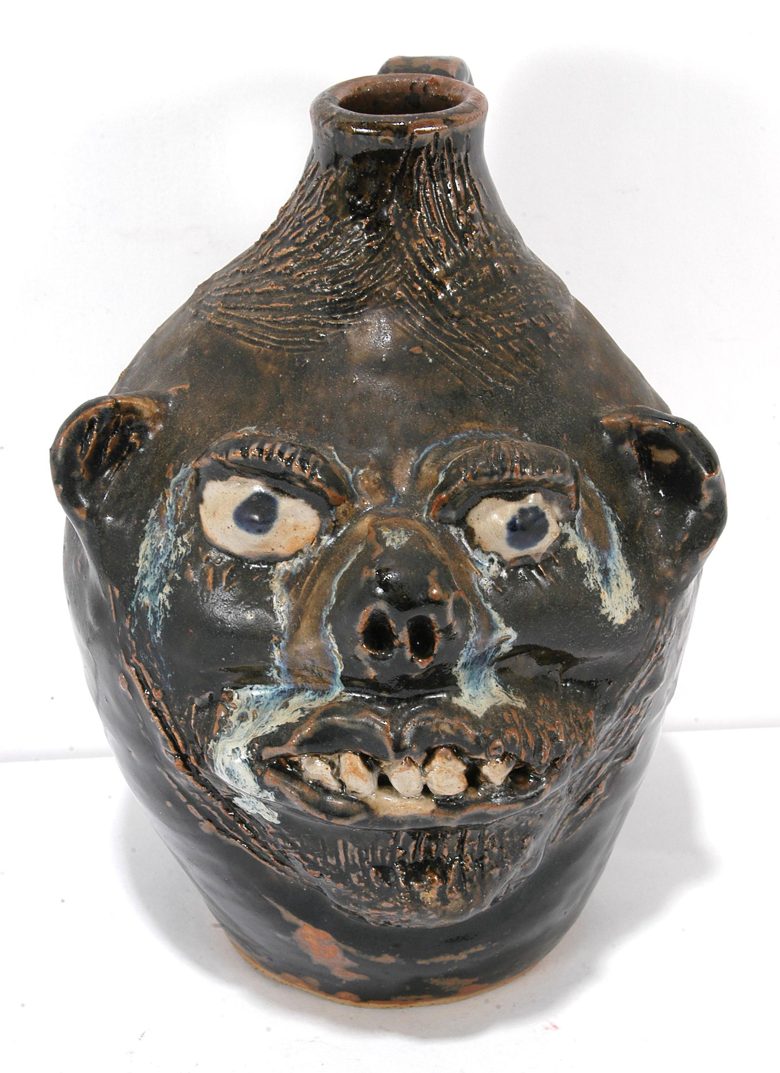 Marie Rogers. Crying Eye Face Jug. (1 of 4)