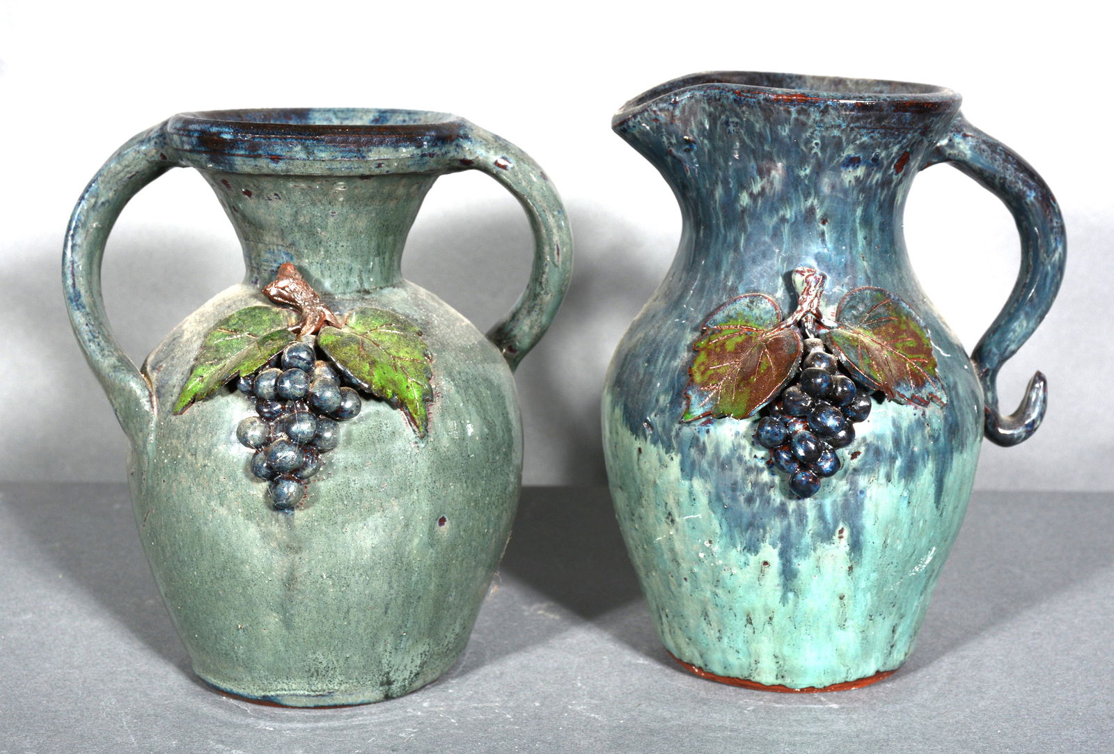 Bobby Ferguson. Grape Vase & Pitcher. (1 of 2)
