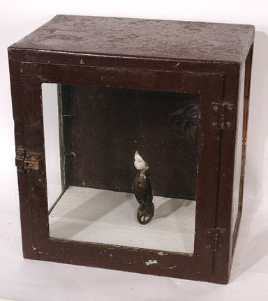 Todd Murphy. Mixed Media Sculpture.: Sculpture.Mixed media in a painted tin specimen box. Signed on the bottom. 14" x 15"x 9". Est. $1,000-3,000. Ship: $100