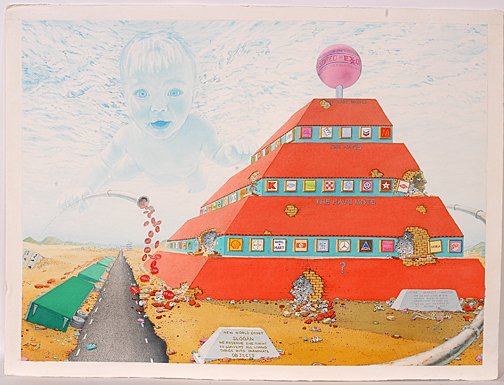 Daniel Watson. Before I Die.: Before IDie.Gouache on paper. Signed on back. 28" w x 20.5"h. Donated by Daniel Watson to benefit The Intuit. Est. $1,000-2,000. Ship: $45