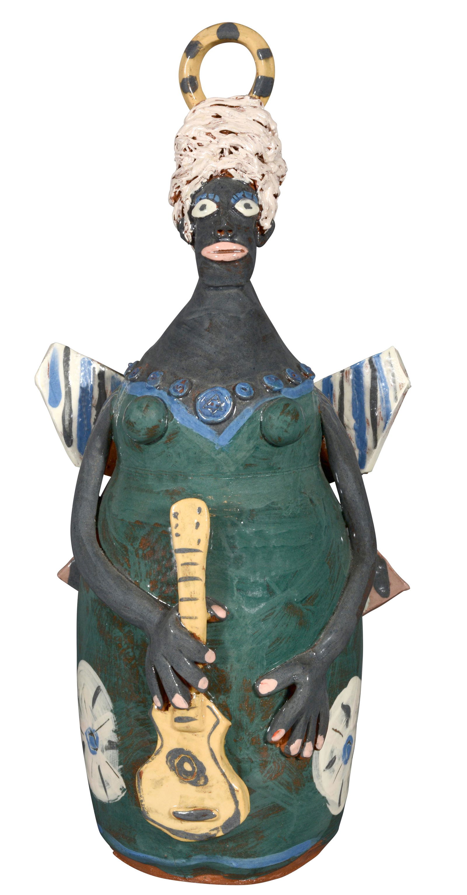 Carl Block. Jewish Guitar Playing Angel Jug. (1 of 8)