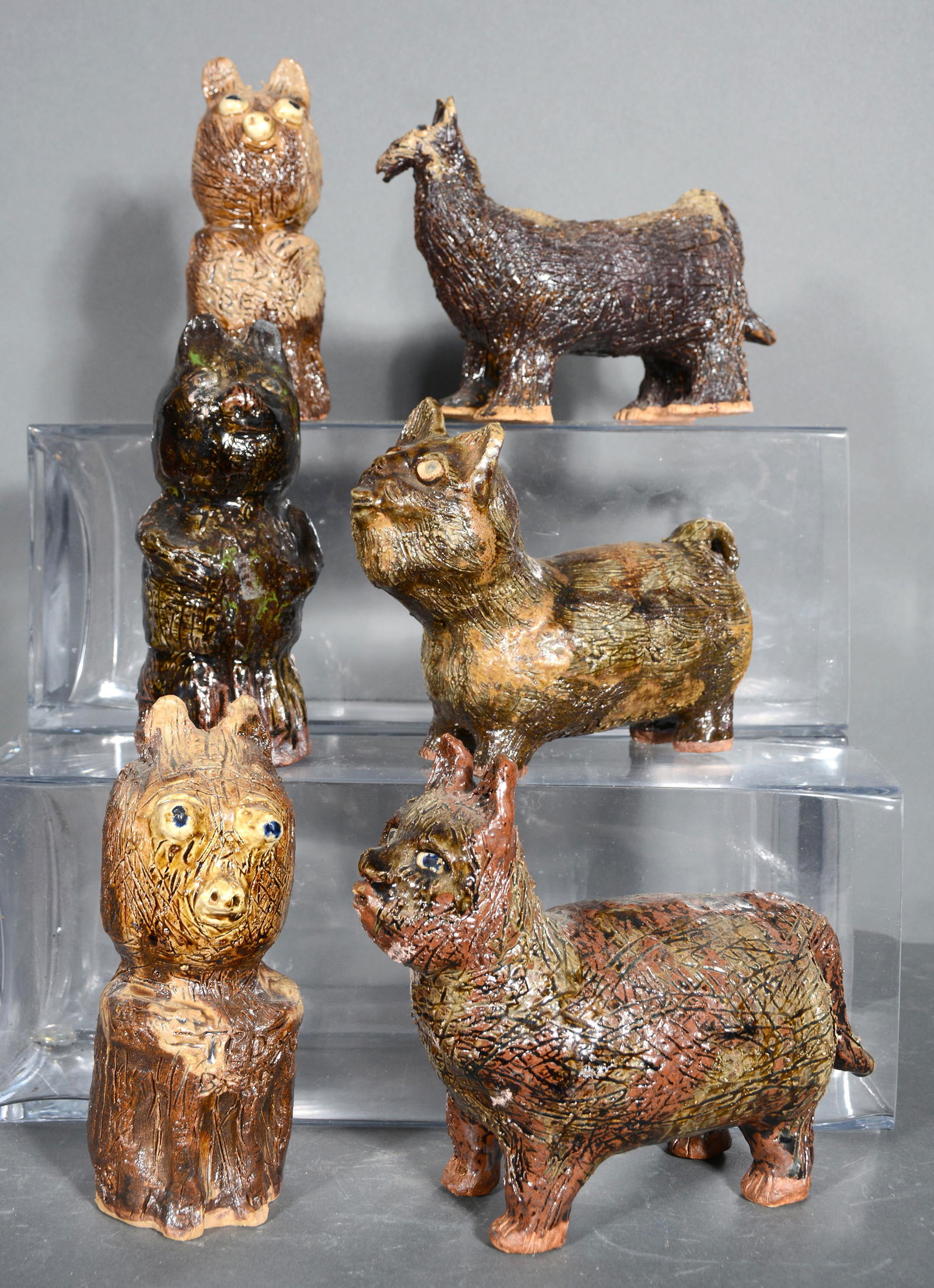 Marie Rogers. Six Pottery Animals. (1 of 5)