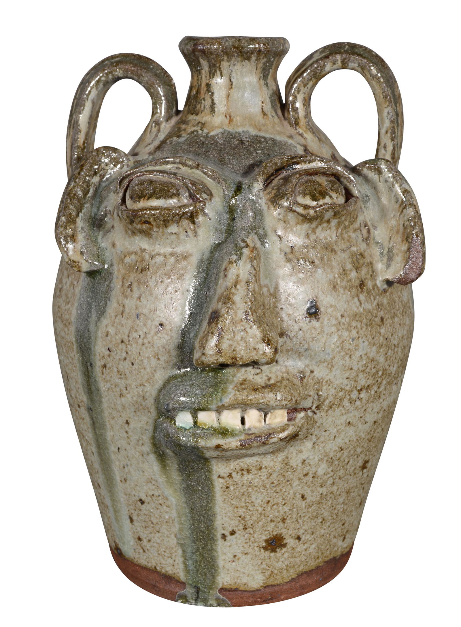 B.B. Craig. 2 Gal Granite Glazed Face Jug. (1 of 6)