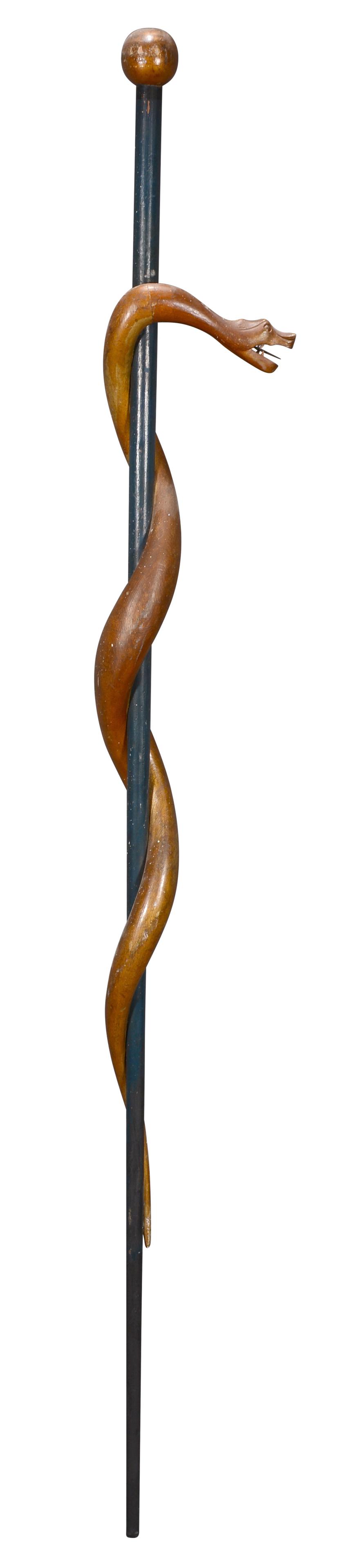 Large Odd Fellows Snake Staff. (1 of 13)