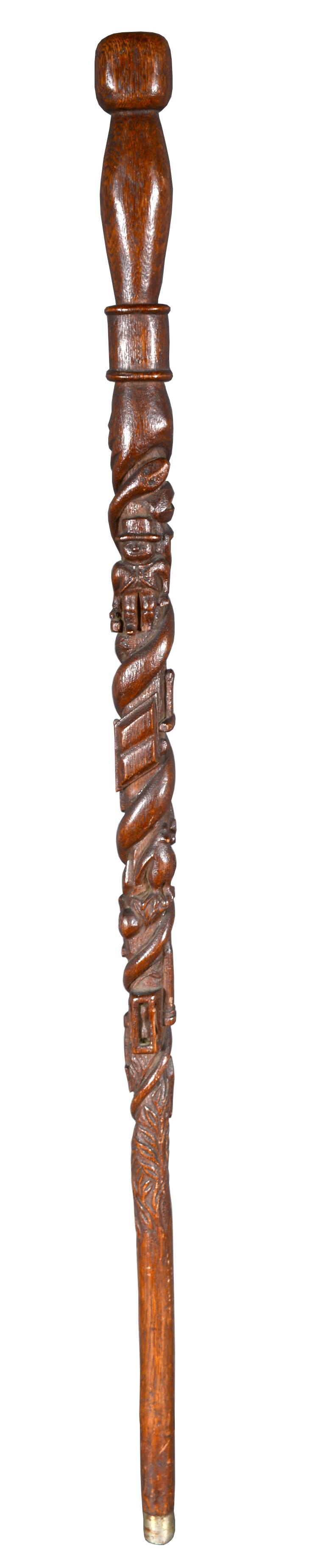 Masonic Symbols Walking Cane. (1 of 9)