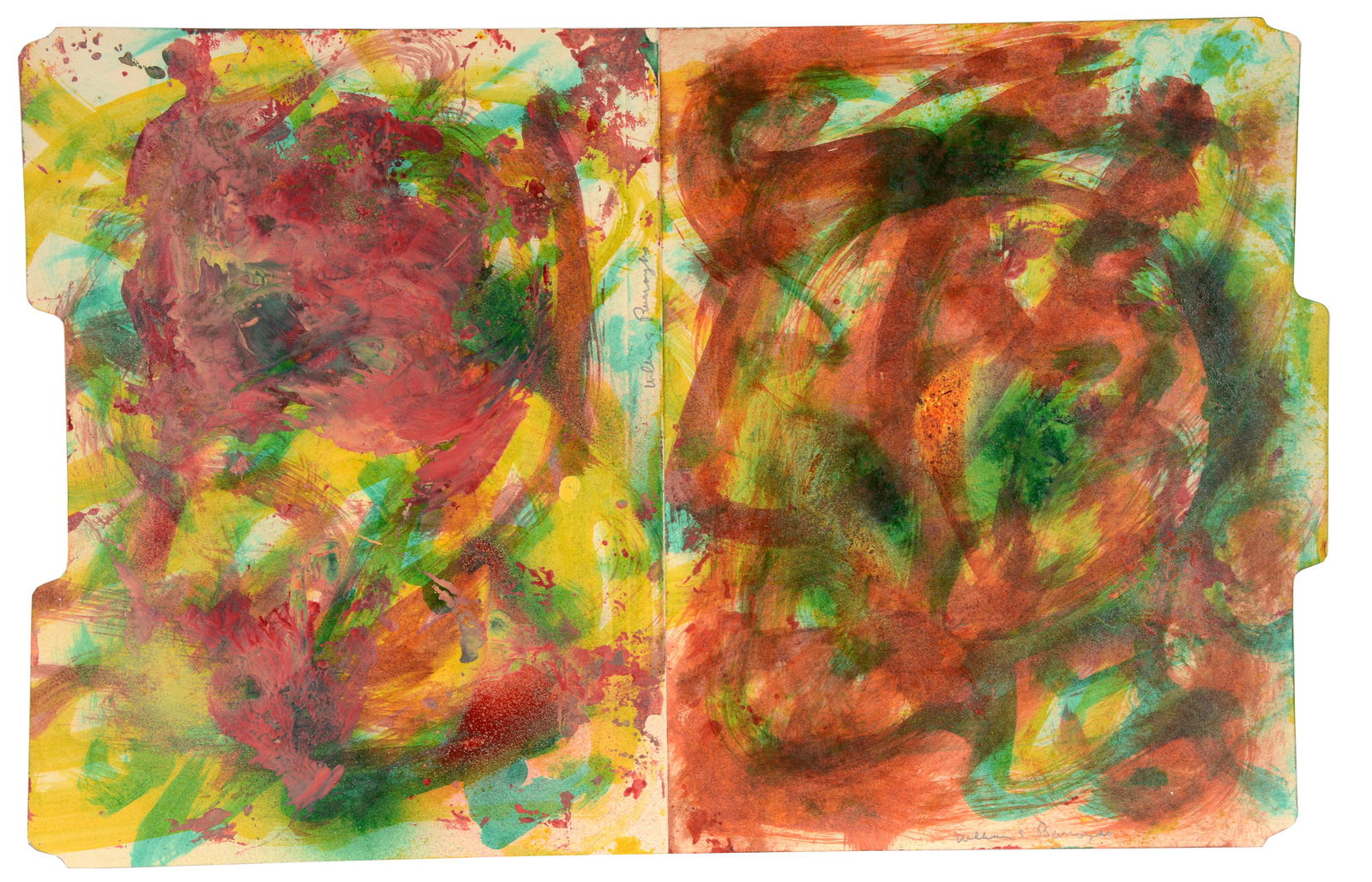 William S. Burroughs. Colorful Abstract. (1 of 6)
