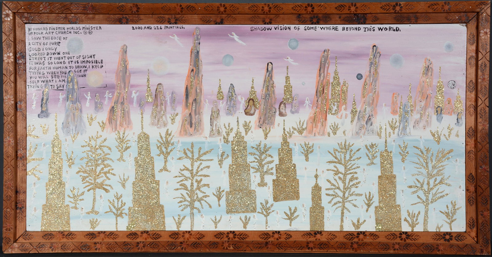Howard Finster. I Saw The Edge Of A City Of Pure Gold. (1 of 15)