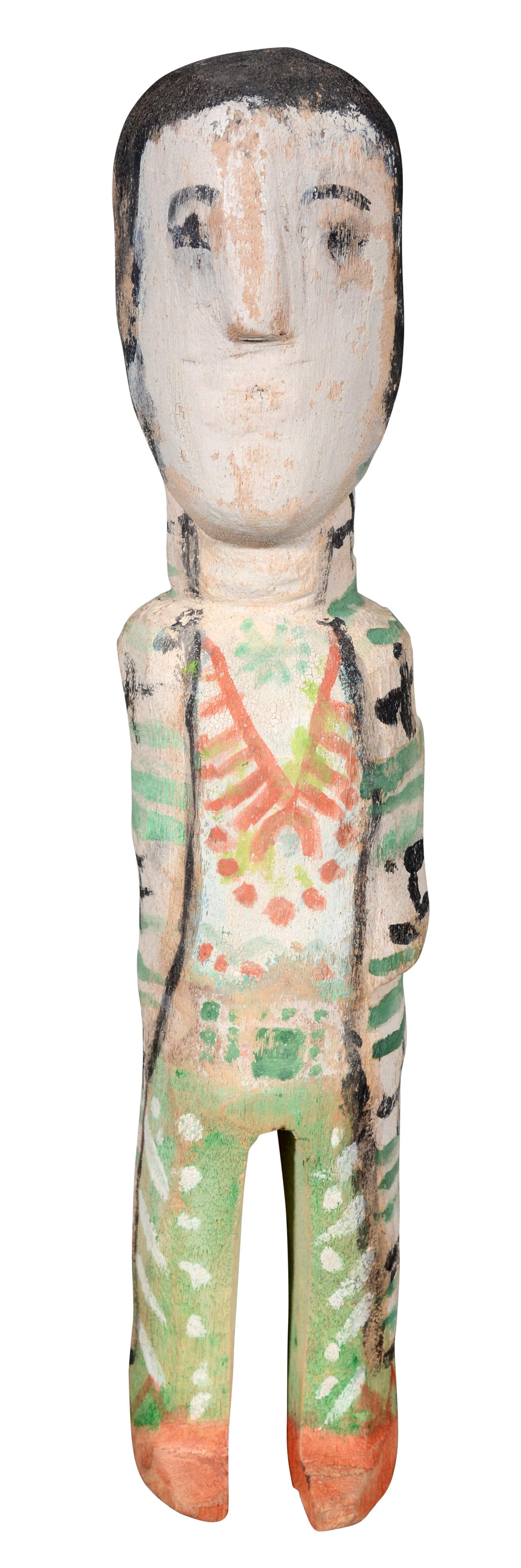 Charlie Willeto. Green & Black Dance Figure. (1 of 7)