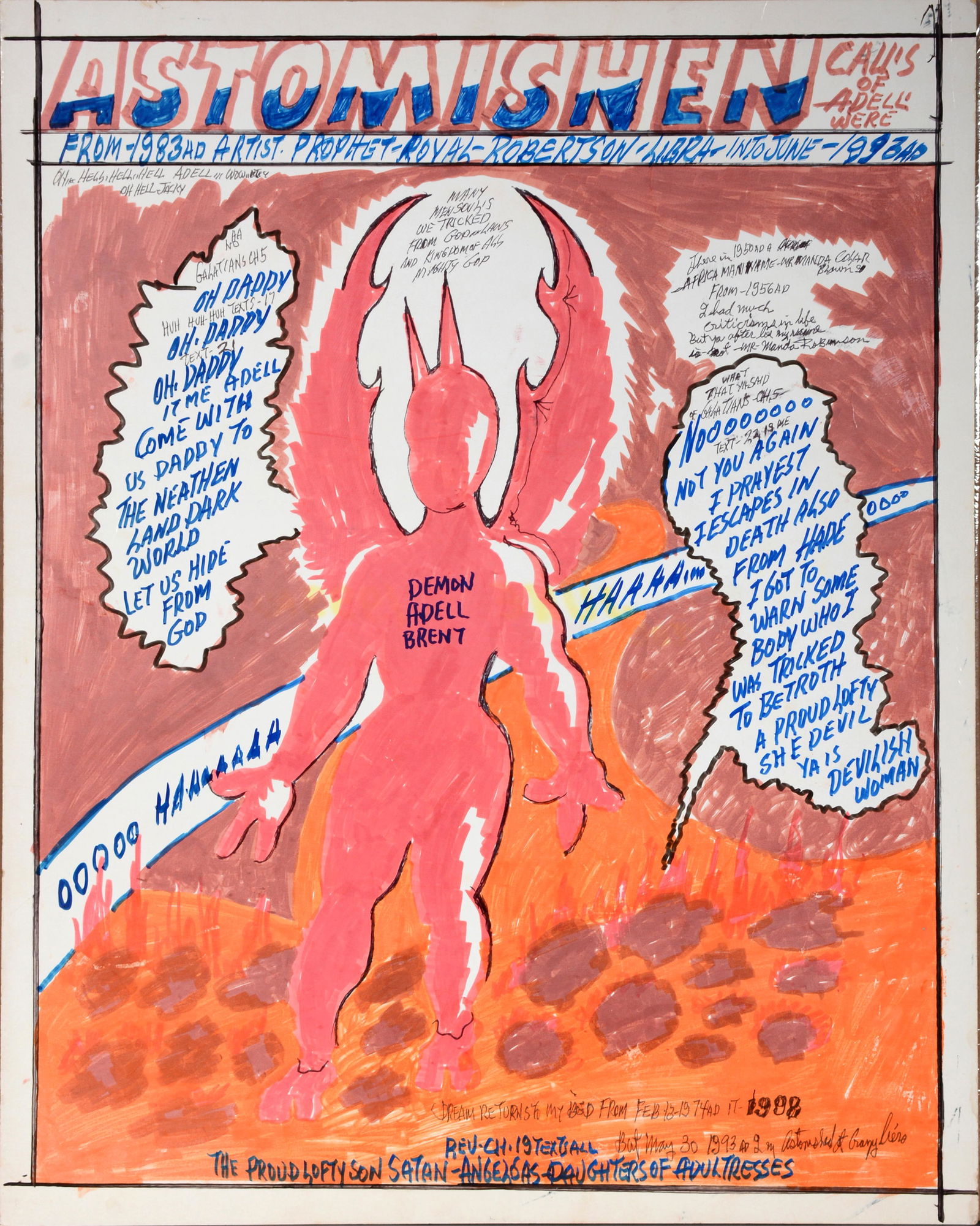 Prophet Royal Robertson. Astomishen & Calendar. (1 of 10)