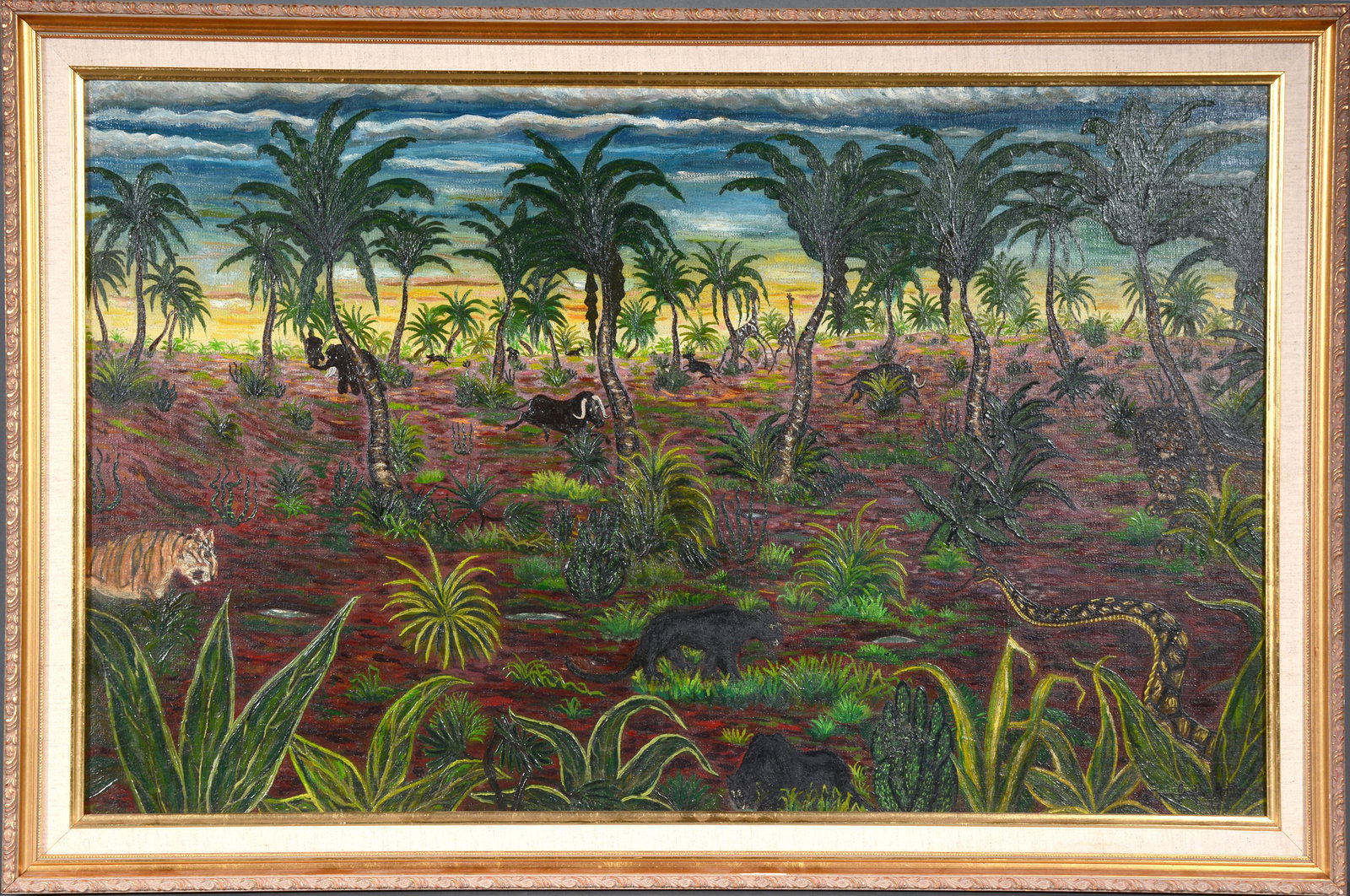 Victor Joseph Gatto. Jungle Scene. (1 of 7)