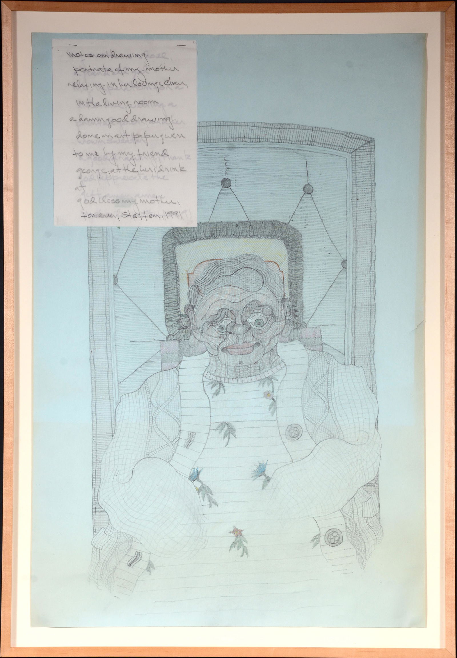 Charles Steffen. Mother Relaxing In Lounge Chair. (1 of 5)