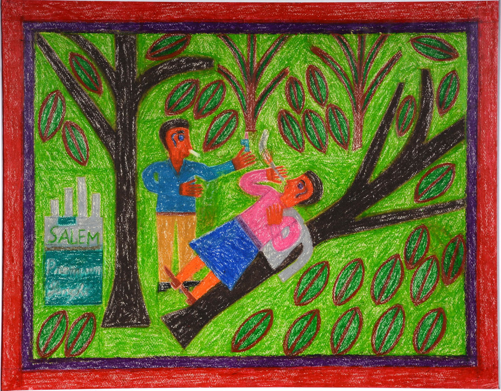 Eddie Arning. Salem Cigarette Ad. (1 of 4)