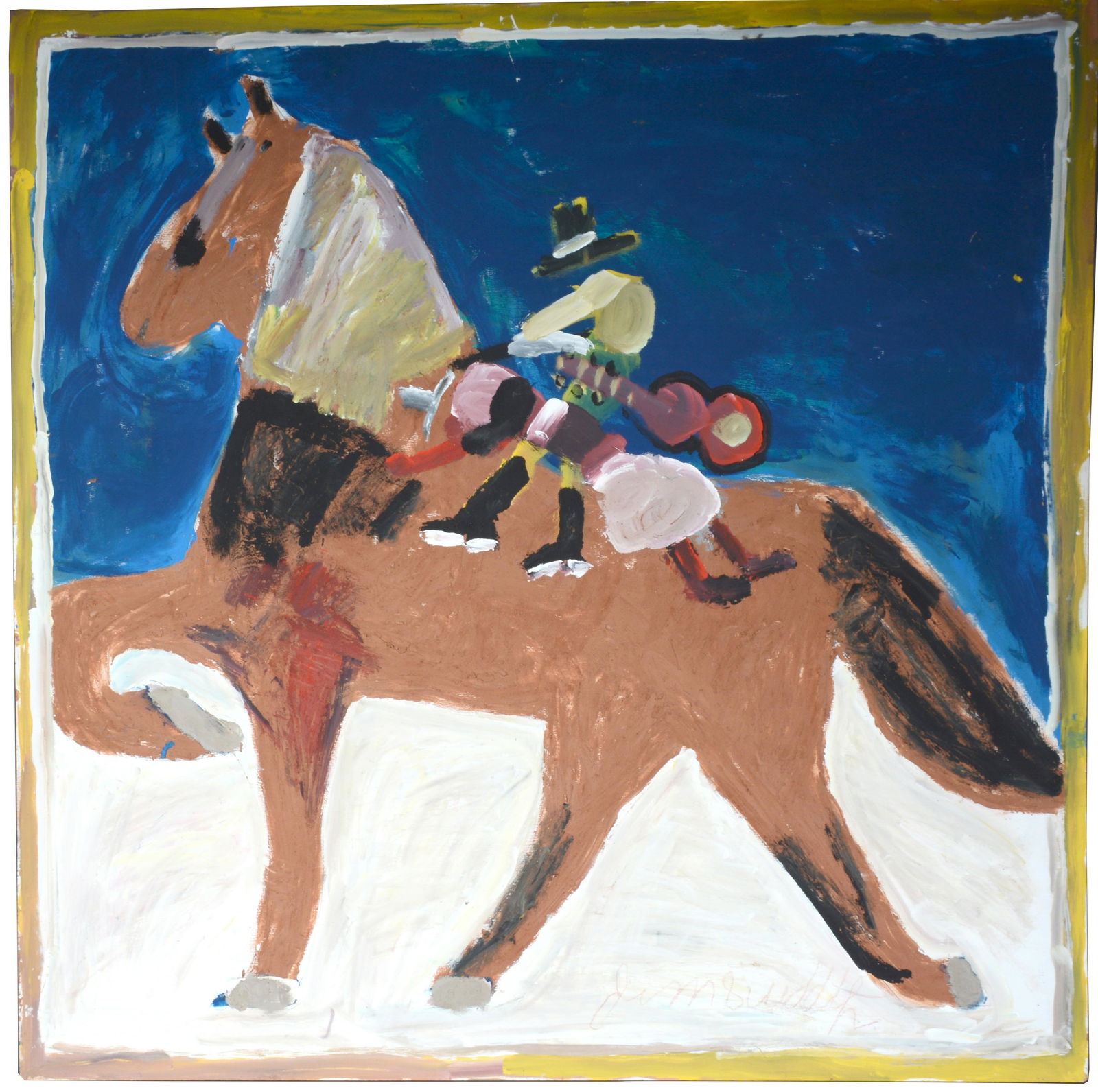 Jimmy Lee Sudduth. Man On Horse.. (1 of 6)